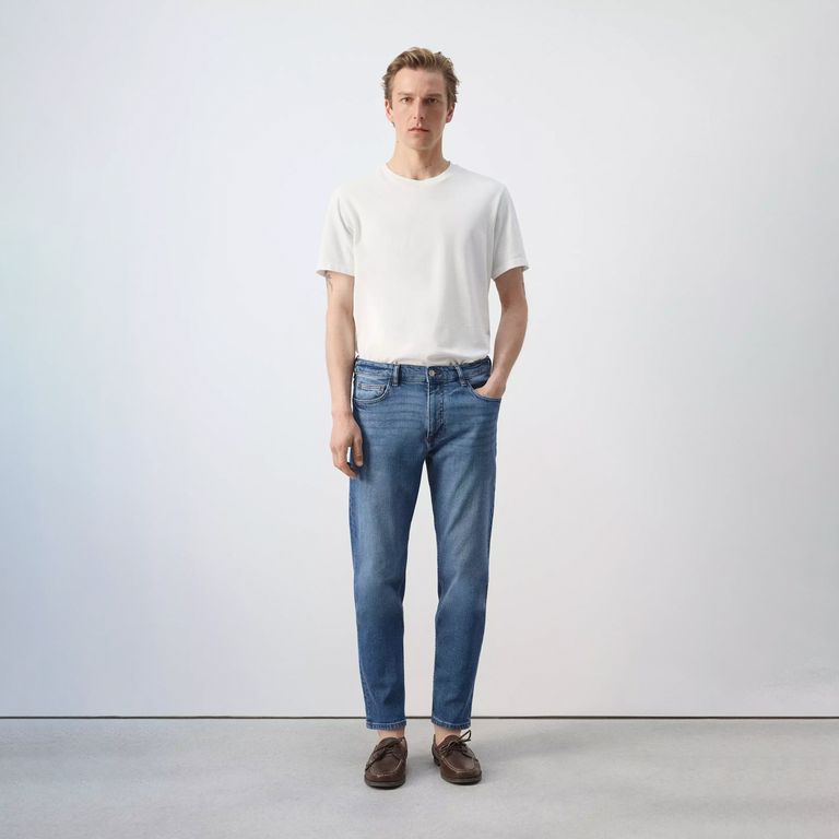Jeans Ben Cropped Tapered Fit Hombre