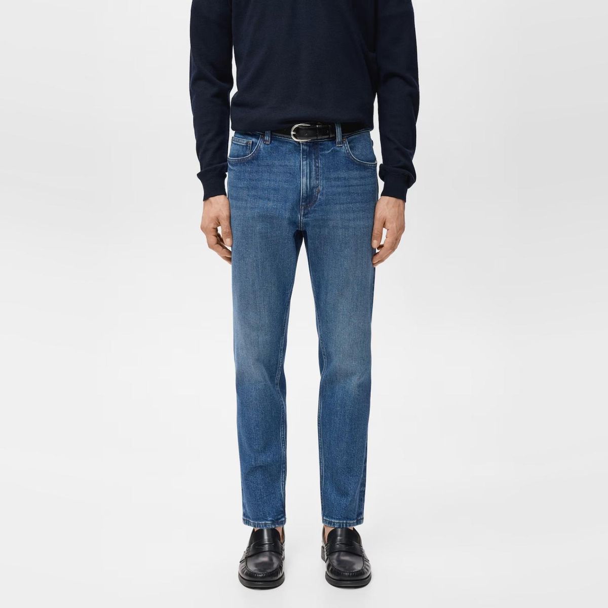 MANGO MAN - Jeans Ben Cropped Tapered Fit Hombre Mango Man
