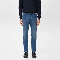 MANGO MAN - Jeans Ben Cropped Tapered Fit Hombre