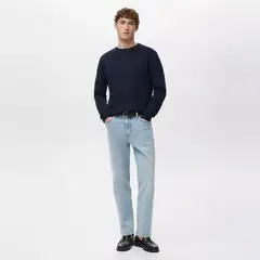 MANGO MAN - Jeans Ben Cropped Tapered Fit Hombre
