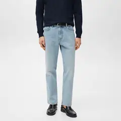 MANGO MAN - Jeans Ben Cropped Tapered Fit Hombre