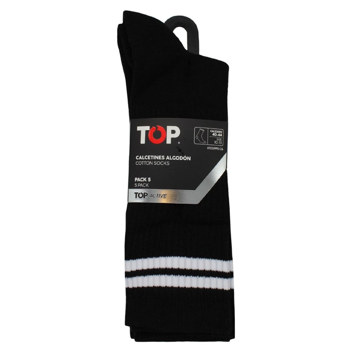 TOP - Pack 5 Calcetines Deportivos Hombre Top