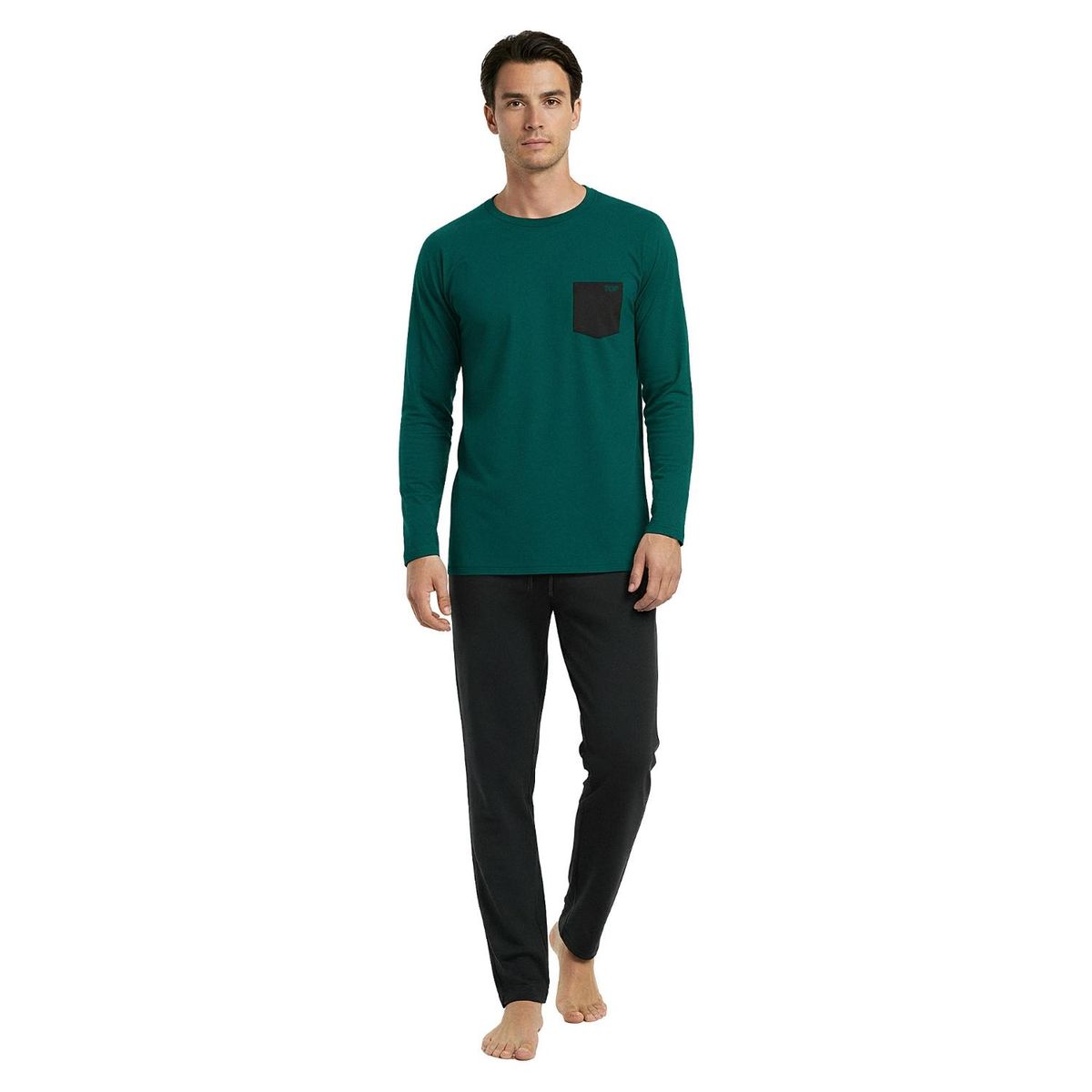 TOP - Pijama Manga Larga Hombre Top