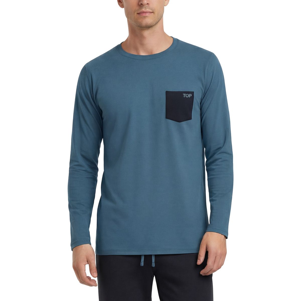 TOP - Pijama Manga Larga Hombre Top