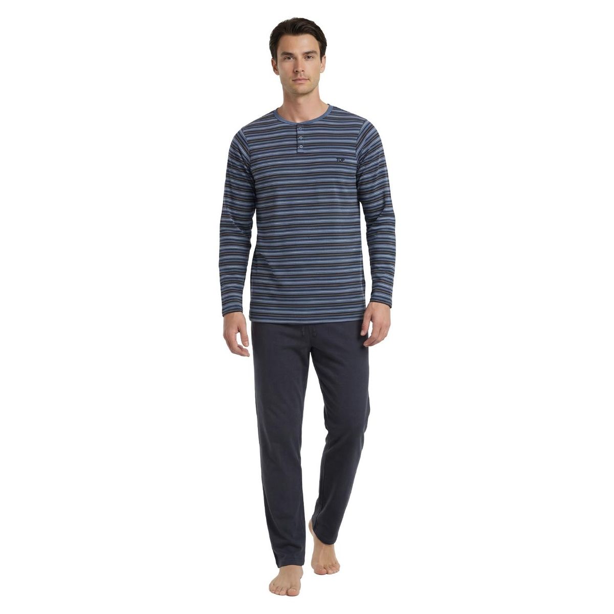 TOP - Pijama Manga Larga Hombre Top