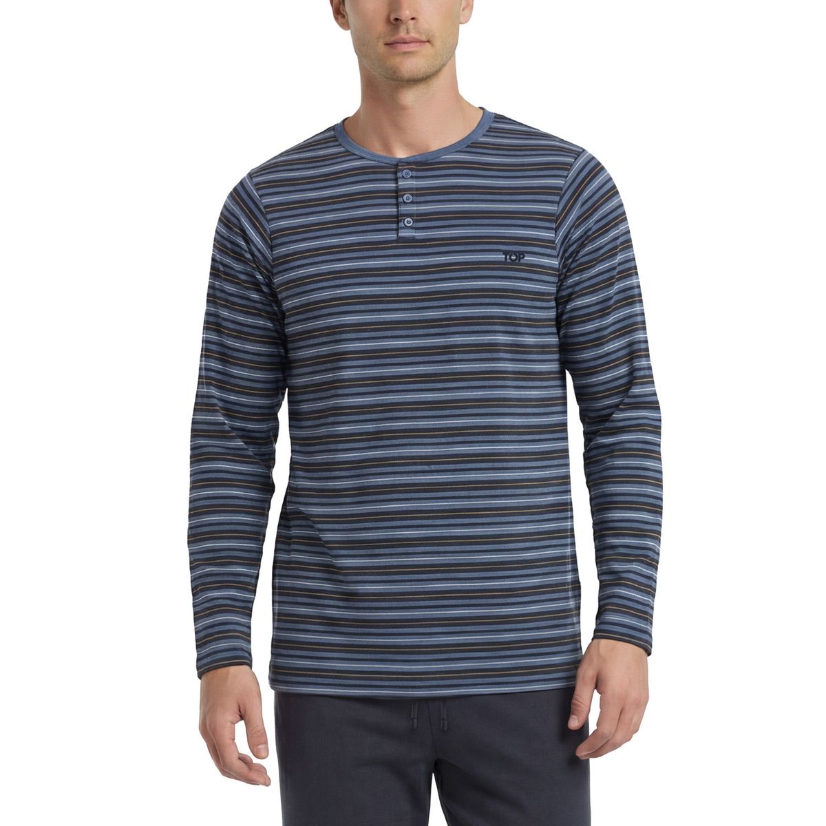 TOP - Pijama Manga Larga Hombre Top