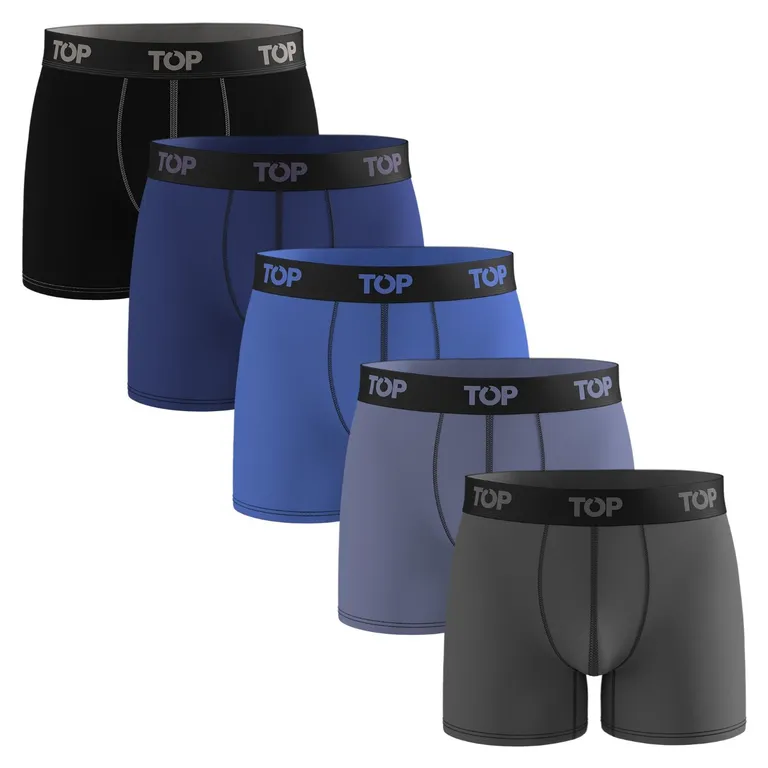 Pack 5 Boxers Medios Hombre