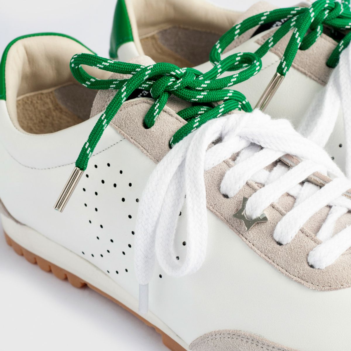 AURORA ALFONSO - Zapatilla Urbana Mujer Cuero Blanco Aurora Alfonso