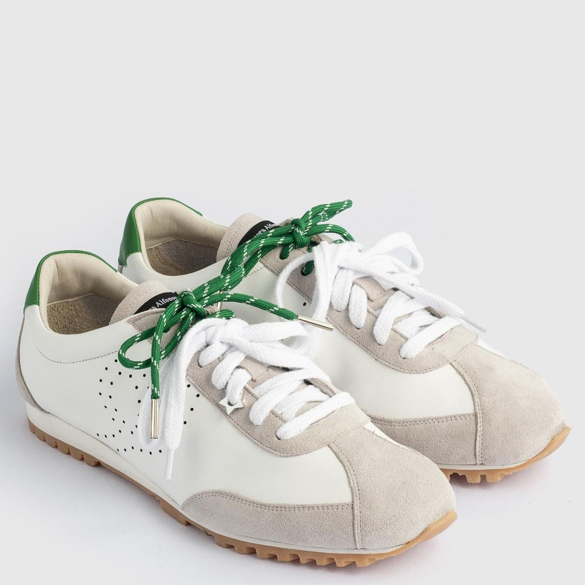 AURORA ALFONSO - Zapatilla Urbana Mujer Cuero Blanco Aurora Alfonso