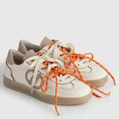 AURORA ALFONSO - Zapatilla Urbana Mujer Cuero Beige