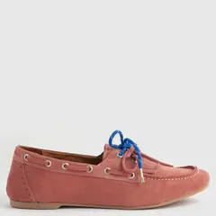 AURORA ALFONSO - Mocasín Mujer Cuero Rosado