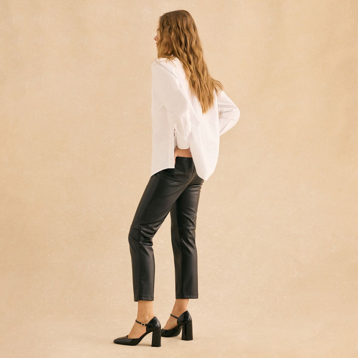 BIMANI - Pantalón Maiden Efecto Piel Mujer Bimani