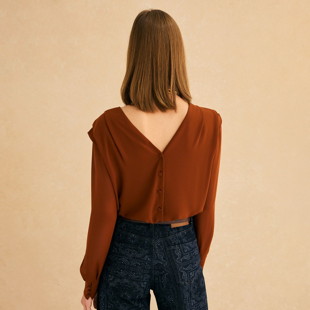 BIMANI - Jeans Estampado 100% Algodón Mujer Bimani