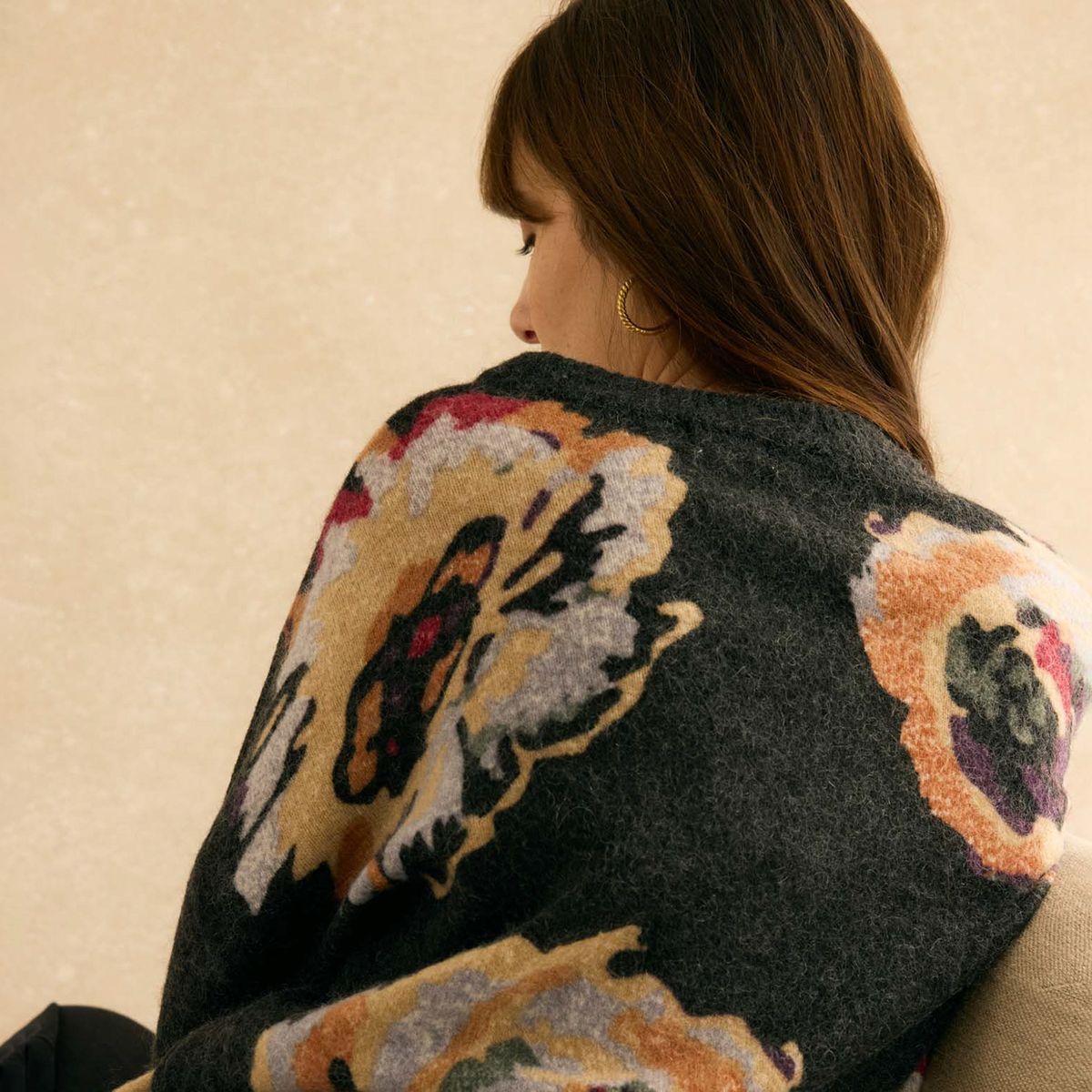 BIMANI - Chaleco Ona Estampado Lana Mujer Bimani