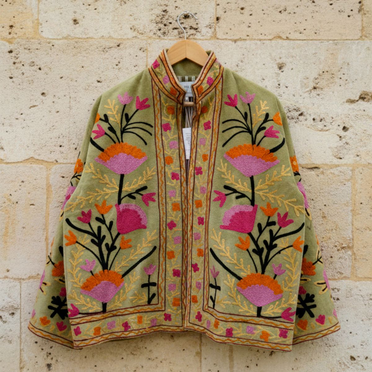 TOLATOLI - Chaqueta Bordada 100% Algodón Mujer Tolatoli