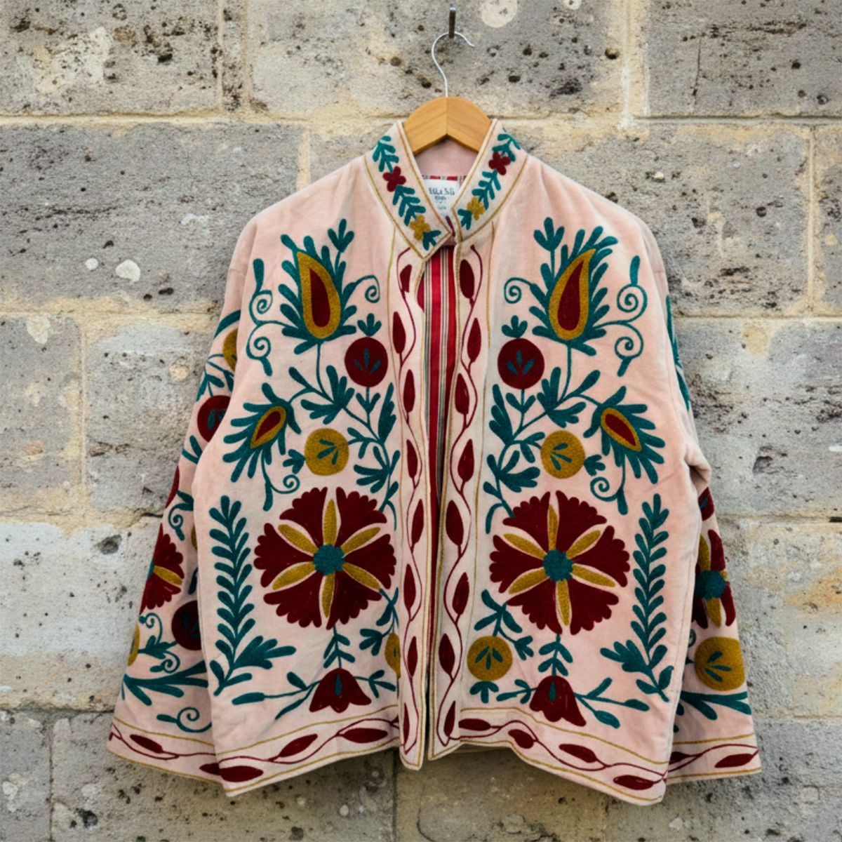 TOLATOLI - Chaqueta Bordada 100% Algodón Mujer Tolatoli