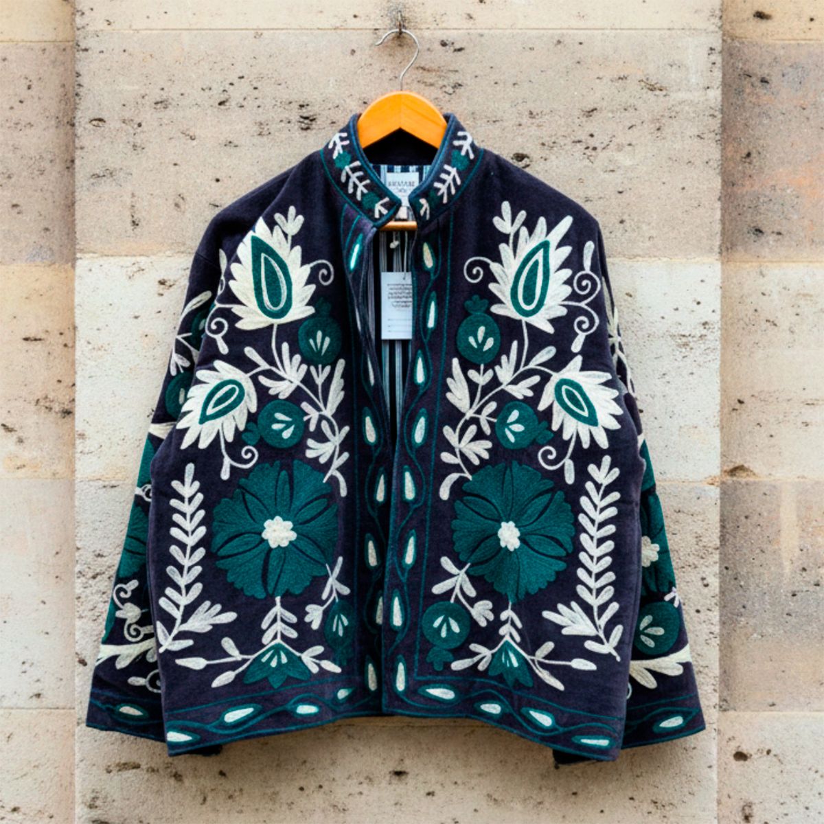 TOLATOLI - Chaqueta Bordada 100% Algodón Mujer Tolatoli