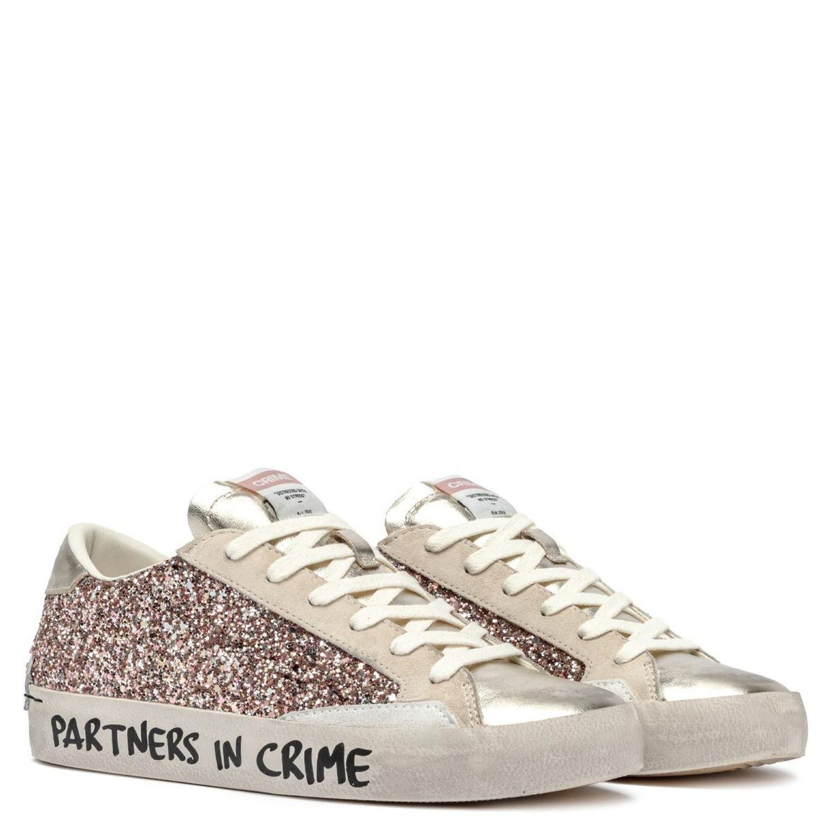 CRIME LONDON - Zapatilla Urbana Mujer Cuero Gris Crime London