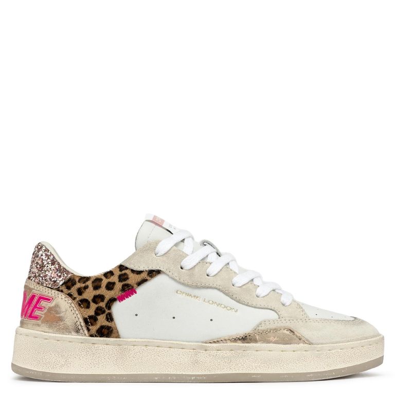 Zapatilla Urbana Mujer Cuero Multicolor