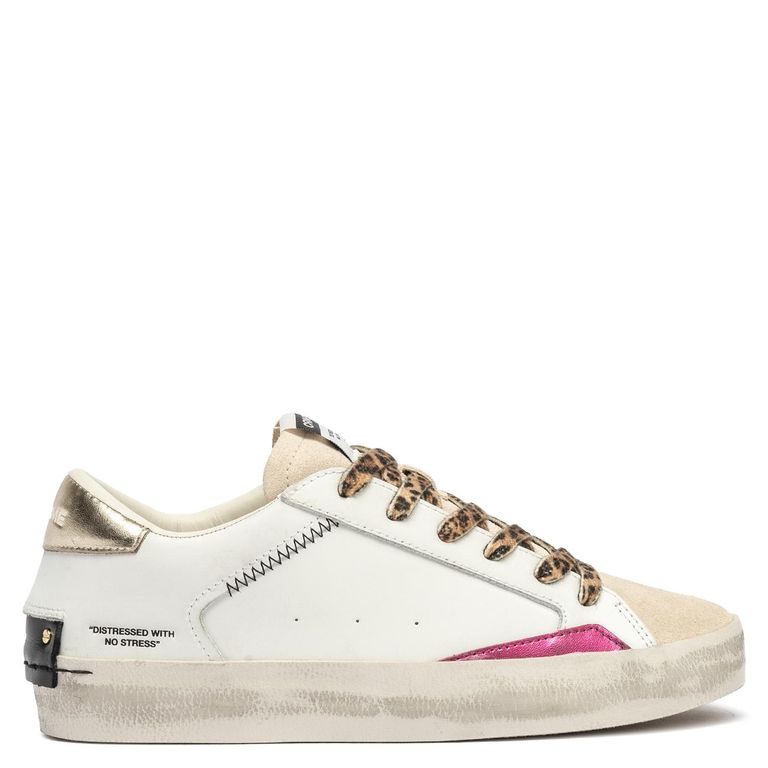 Zapatilla Urbana Mujer Cuero Blanco