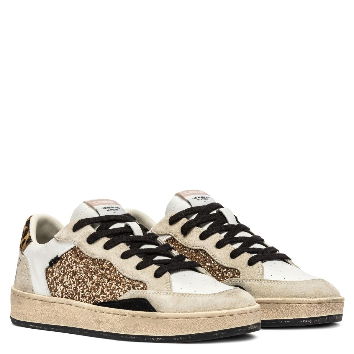 CRIME LONDON - Zapatilla Urbana Mujer Cuero Multicolor Crime London