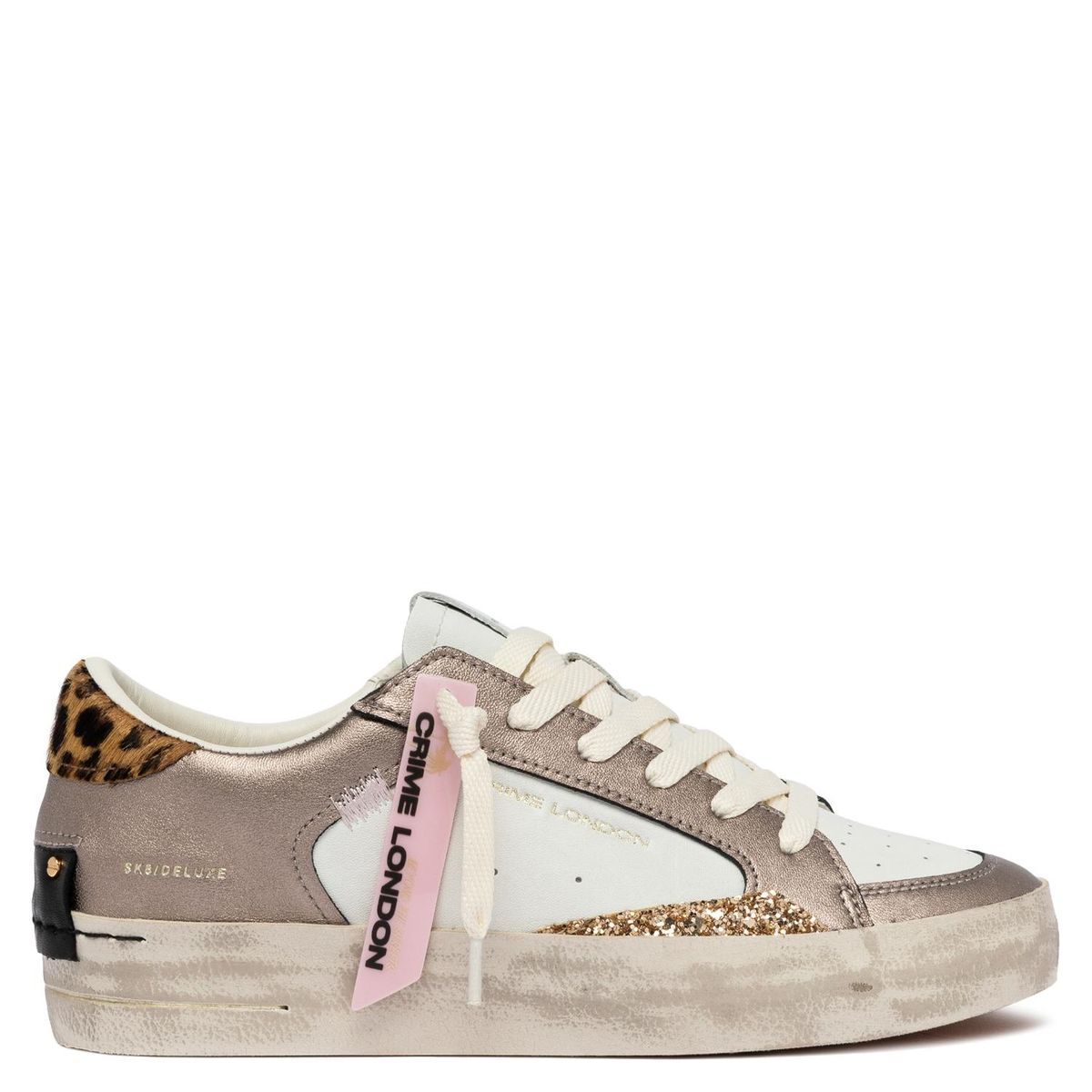 CRIME LONDON - Zapatilla Urbana Mujer Cuero Cafe Crime London