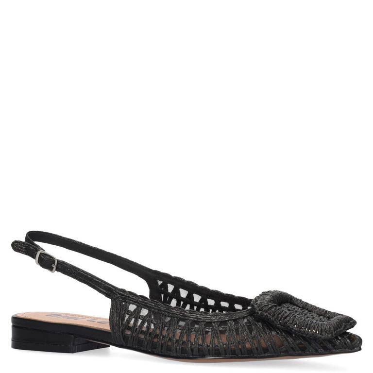 Zapato Casual Trenzado Mujer Negro