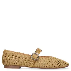 BIBI LOU - Zapato Casual Trenzado Mujer Beige