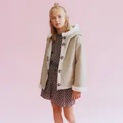 MANGO KIDS - Abrigo Antelina Pelo Niña