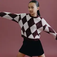 MANGO KIDS - Cárdigan Punto Rombos Niña