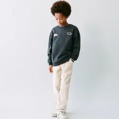 MANGO KIDS - Polerón Algodón Bordado Niño