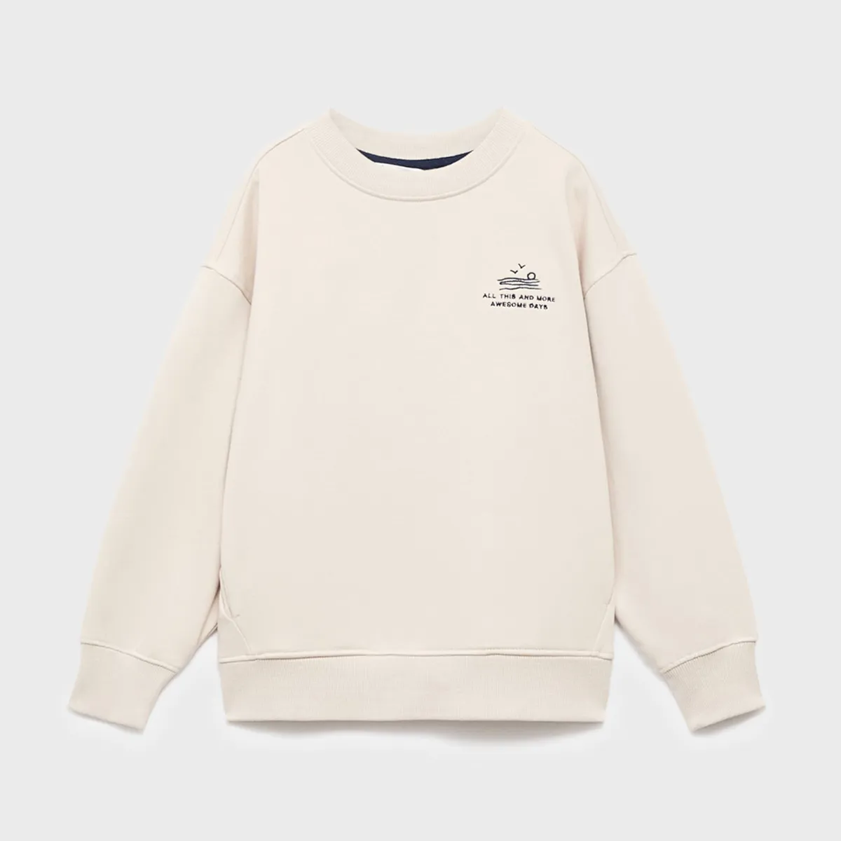 MANGO KIDS - Polerón Algodón Bordado Niño Mango Kids