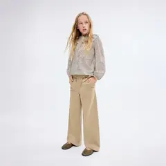 MANGO KIDS - Pantalones Culotte Algodón Niña