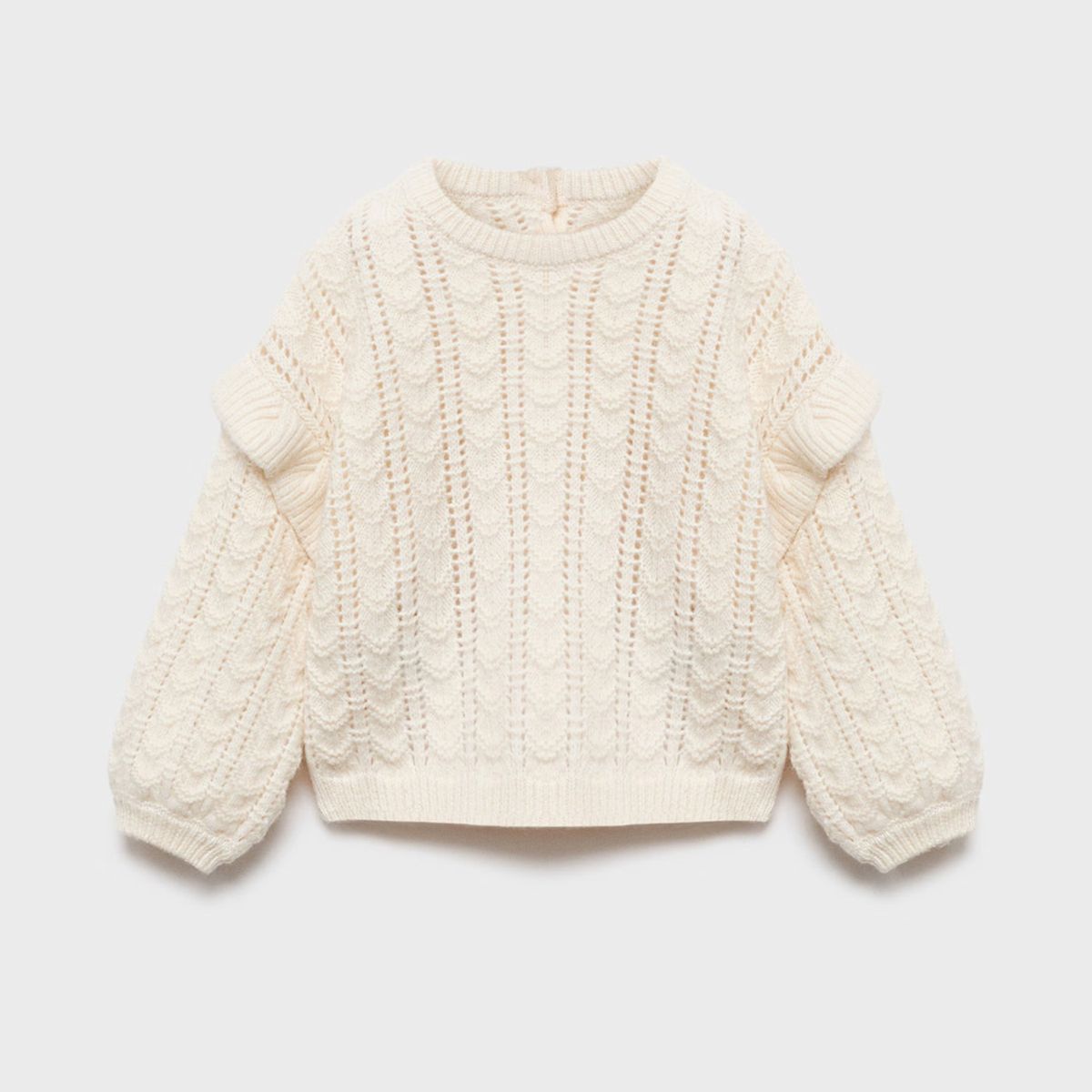 MANGO KIDS - Sweater Punto Volantes Bebé Niña Mango Kids