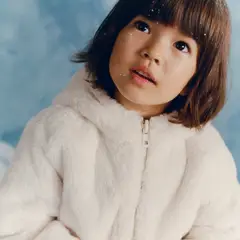 MANGO KIDS - Abrigo Reversible Pelo Bebé Niña