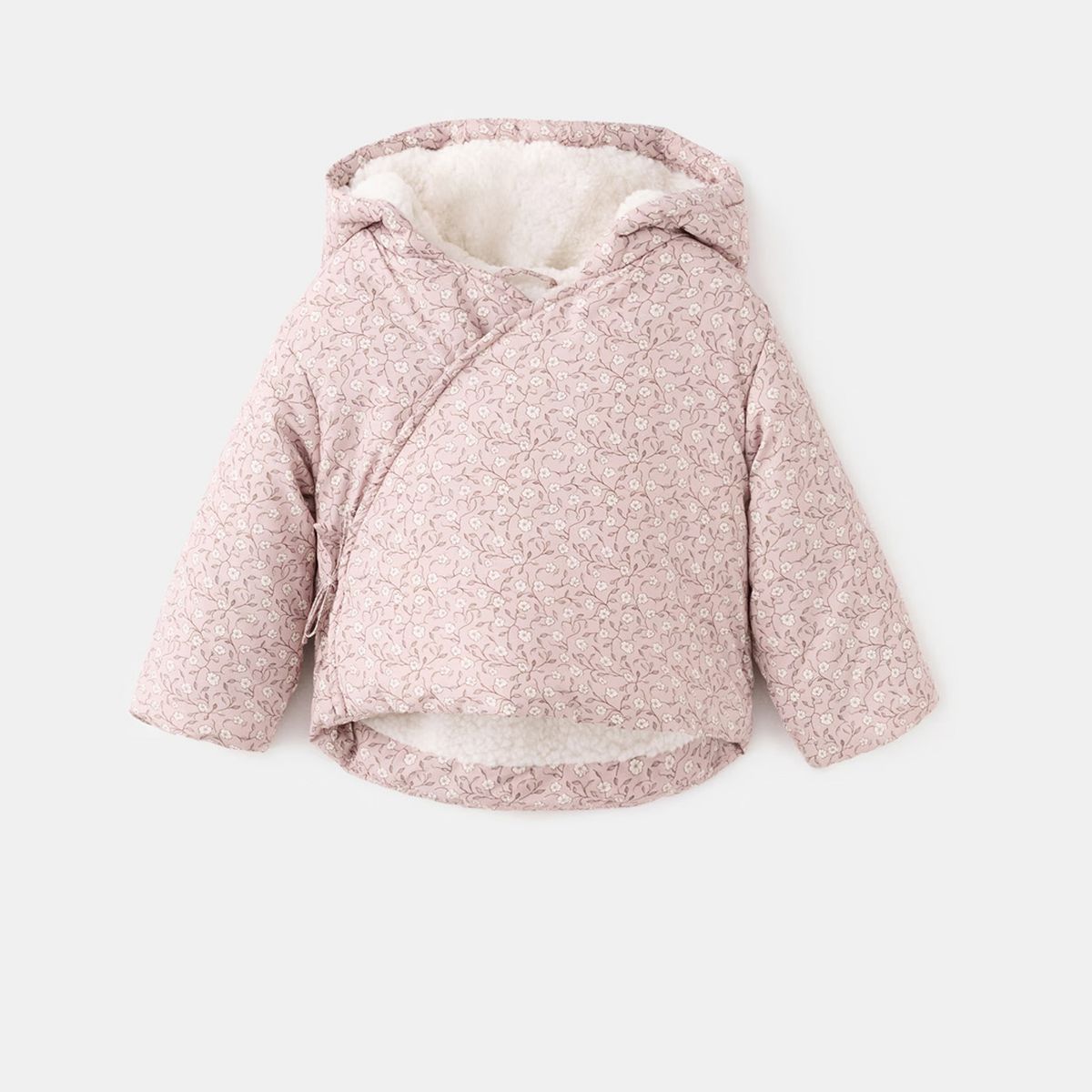 MANGO KIDS - Parka Floral Borreguito Unisex Bebé Mango Kids