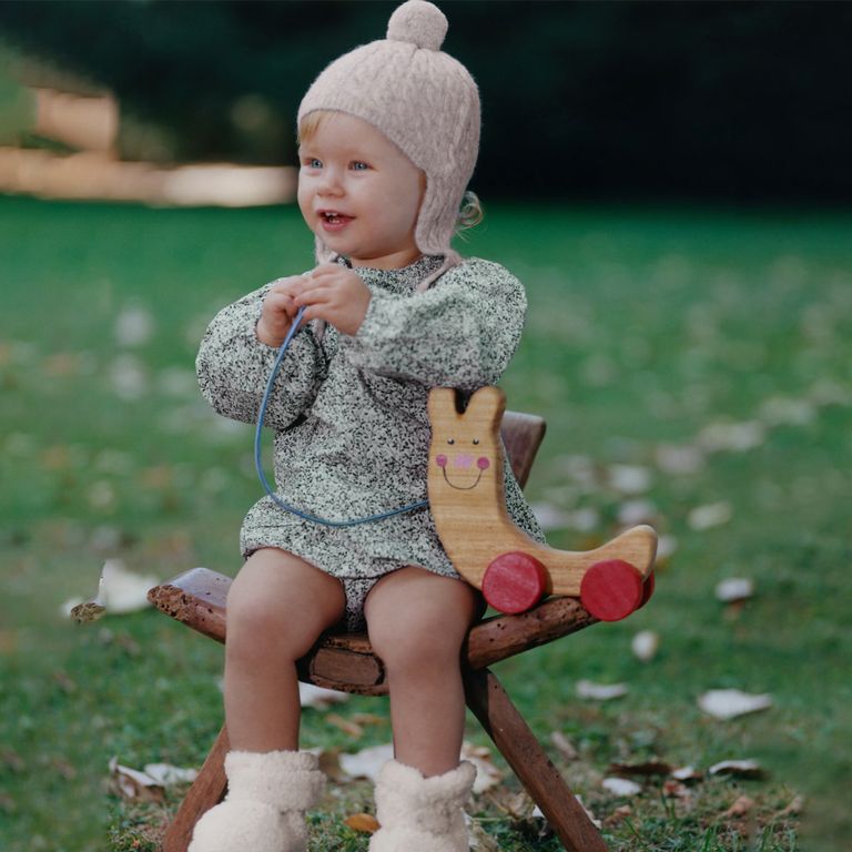 MANGO KIDS Gorro Punto Borla Unisex Bebé