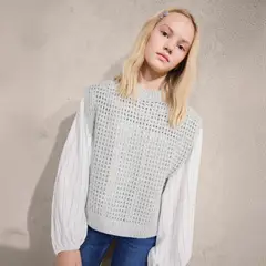 MANGO KIDS - Chaleco Lúrex Lentejuelas Niña