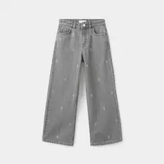 MANGO KIDS - Jeans Wideleg Strass Niña