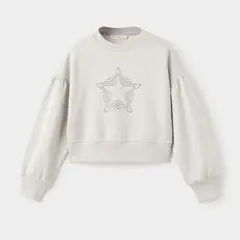 MANGO KIDS - Polerón Strass Estrellas Lúrex Niña