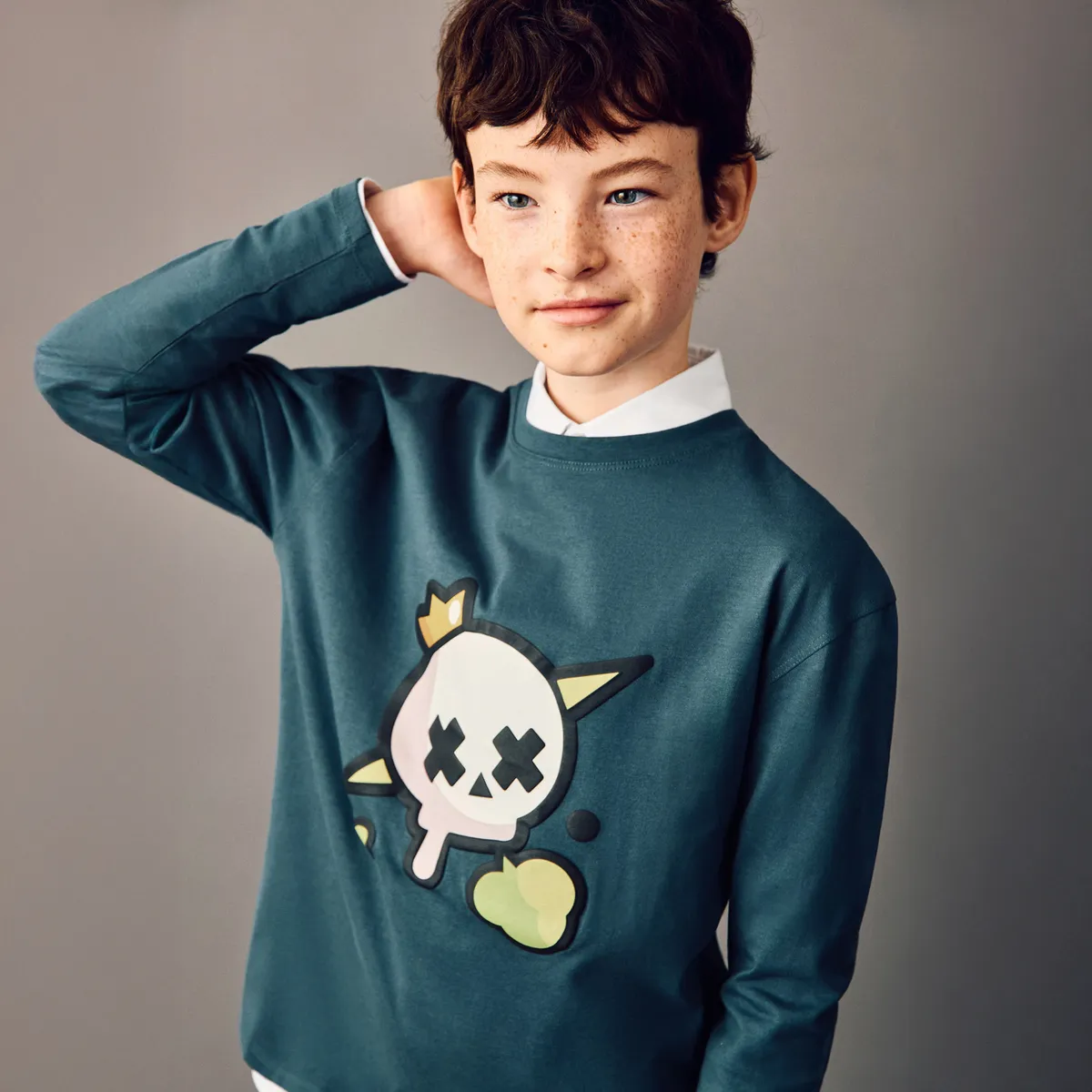 MANGO KIDS - Polera Brawl Stars Niño Mango Kids