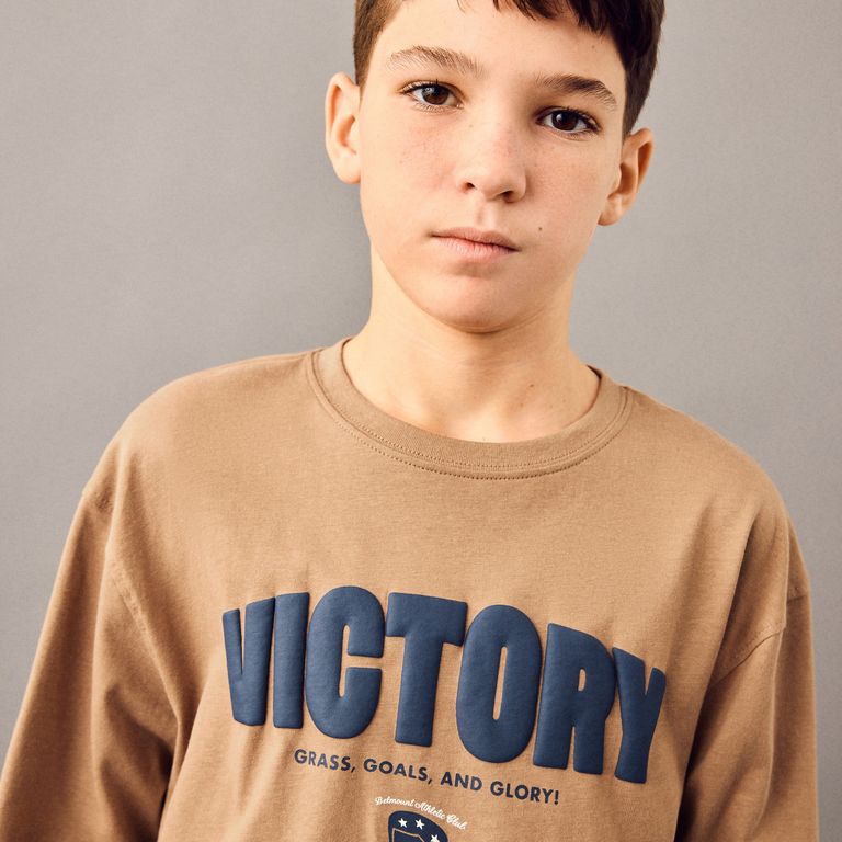 Polera Estampada Algodón Niño