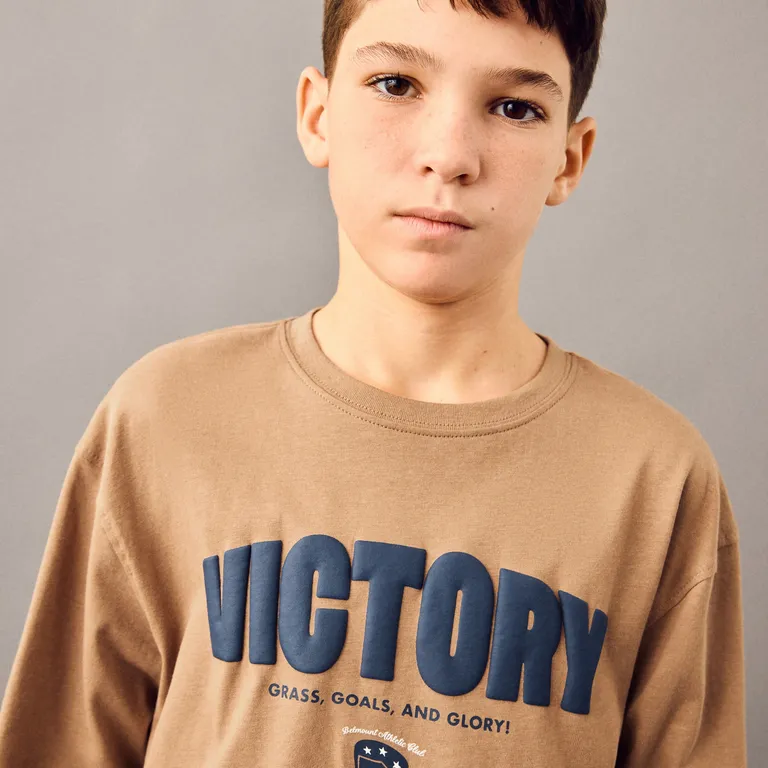 Polera Estampada Algodón Niño