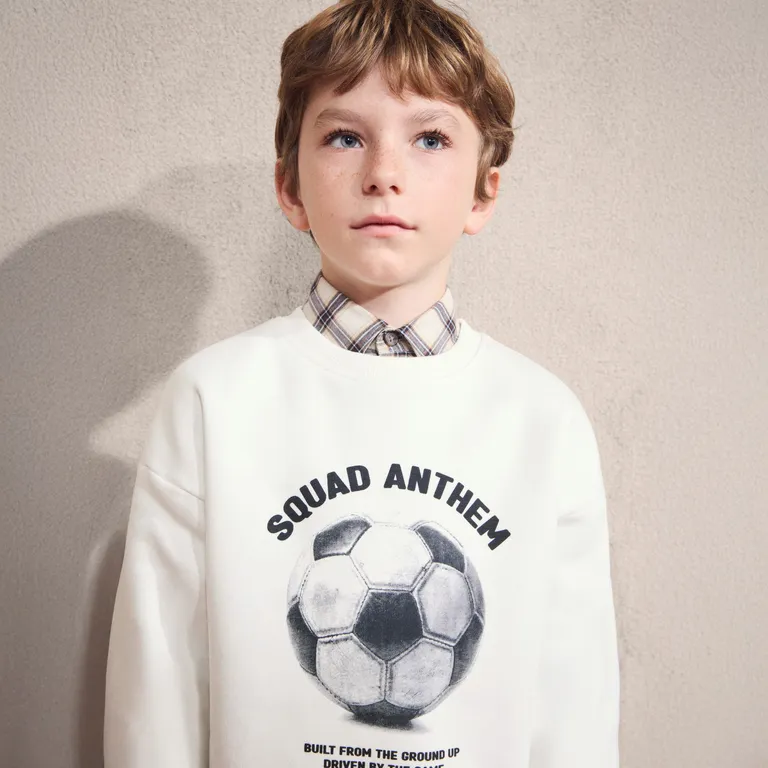 Polerón Algodón Estampada Niño
