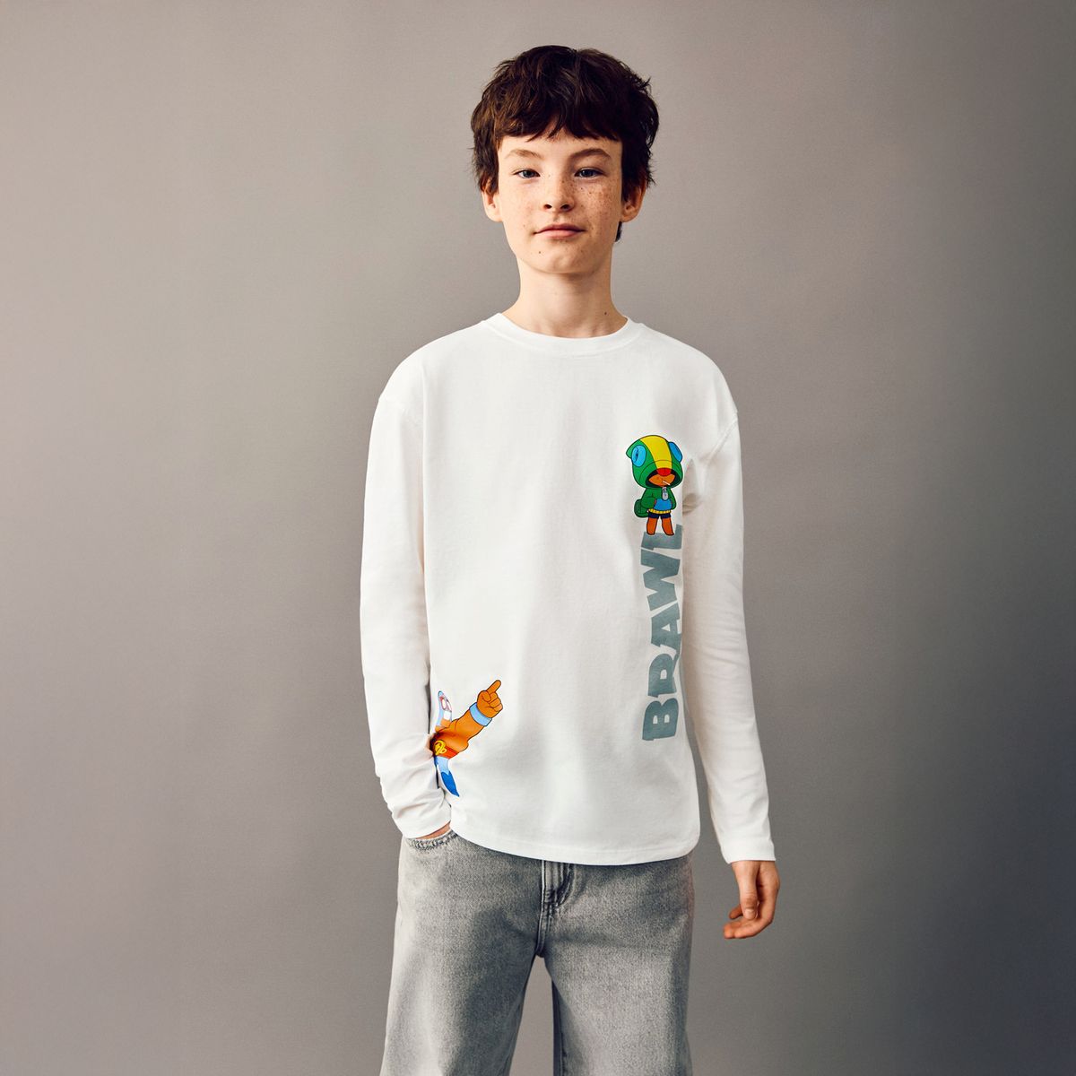 MANGO KIDS - Polera Brawl Stars Niño Mango Kids