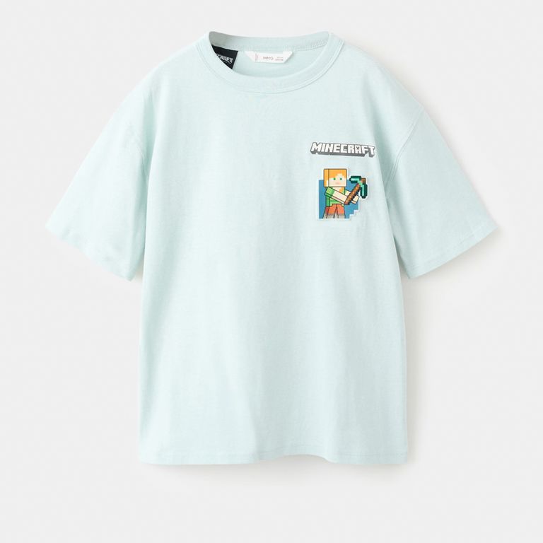 Polera Algodón Minecraft Niño