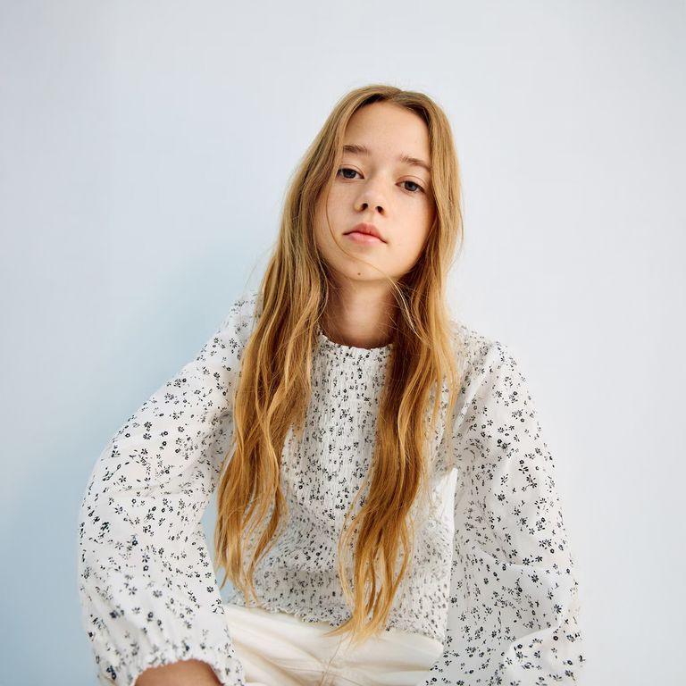 Blusa Algodón Floral Niña