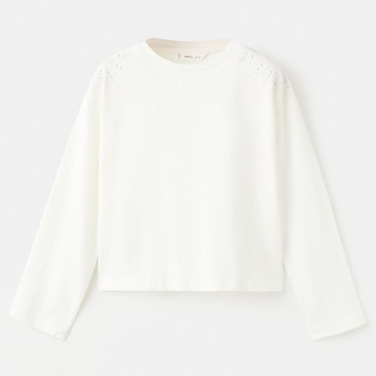 Polera Stras Brillo Niña