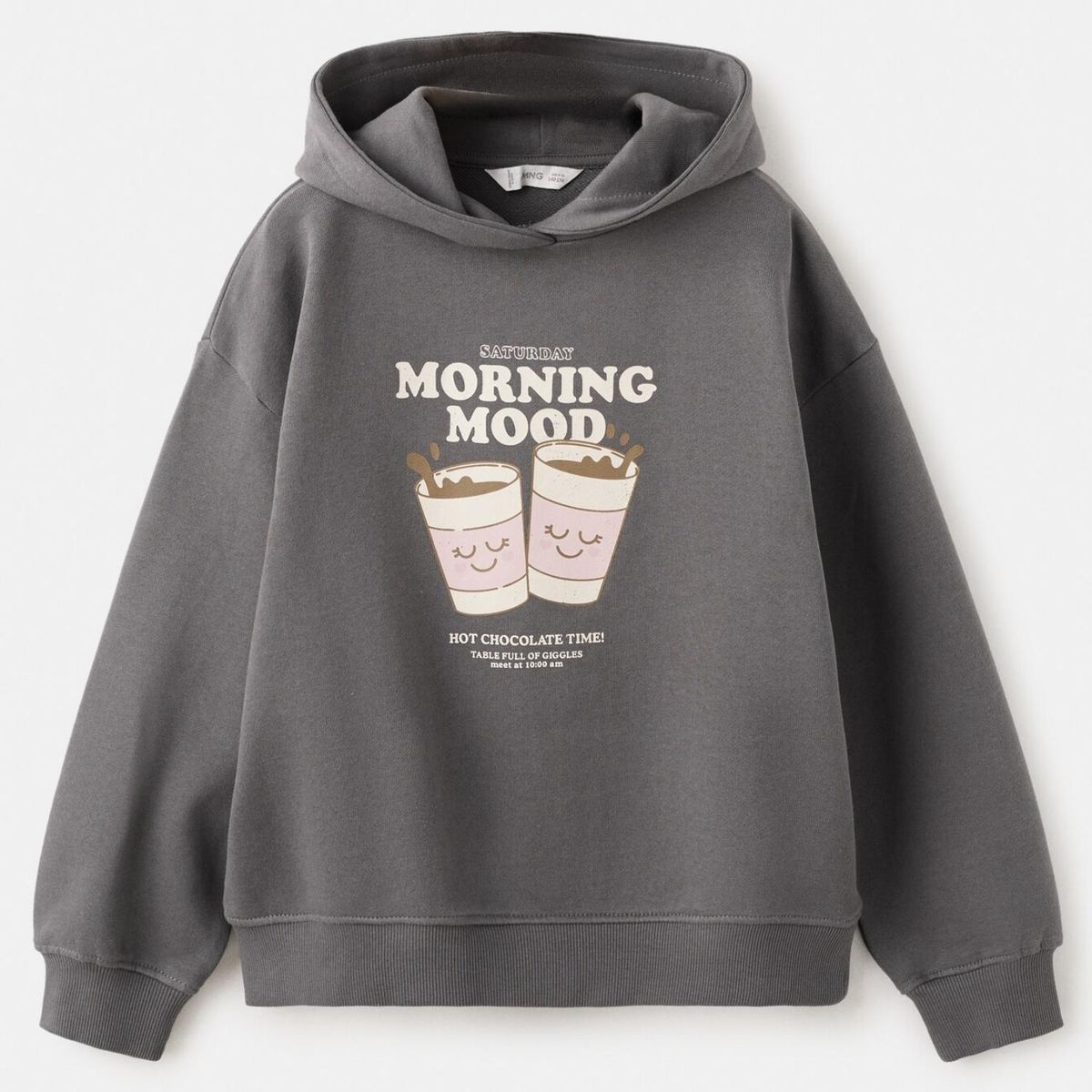 MANGO KIDS - Polerón Estampada Capucha Niña Mango Kids