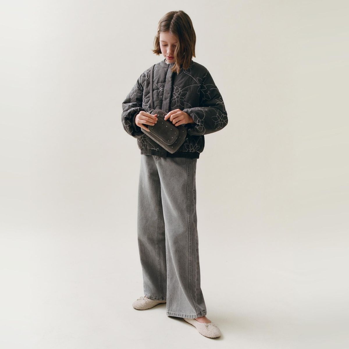 MANGO KIDS - Chaqueta Acolchada Bordada Niña Mango Kids